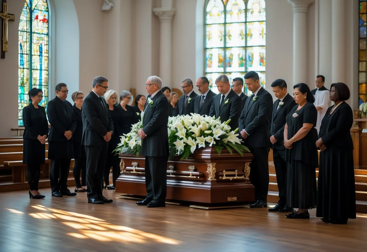 Mennesker til begravelse