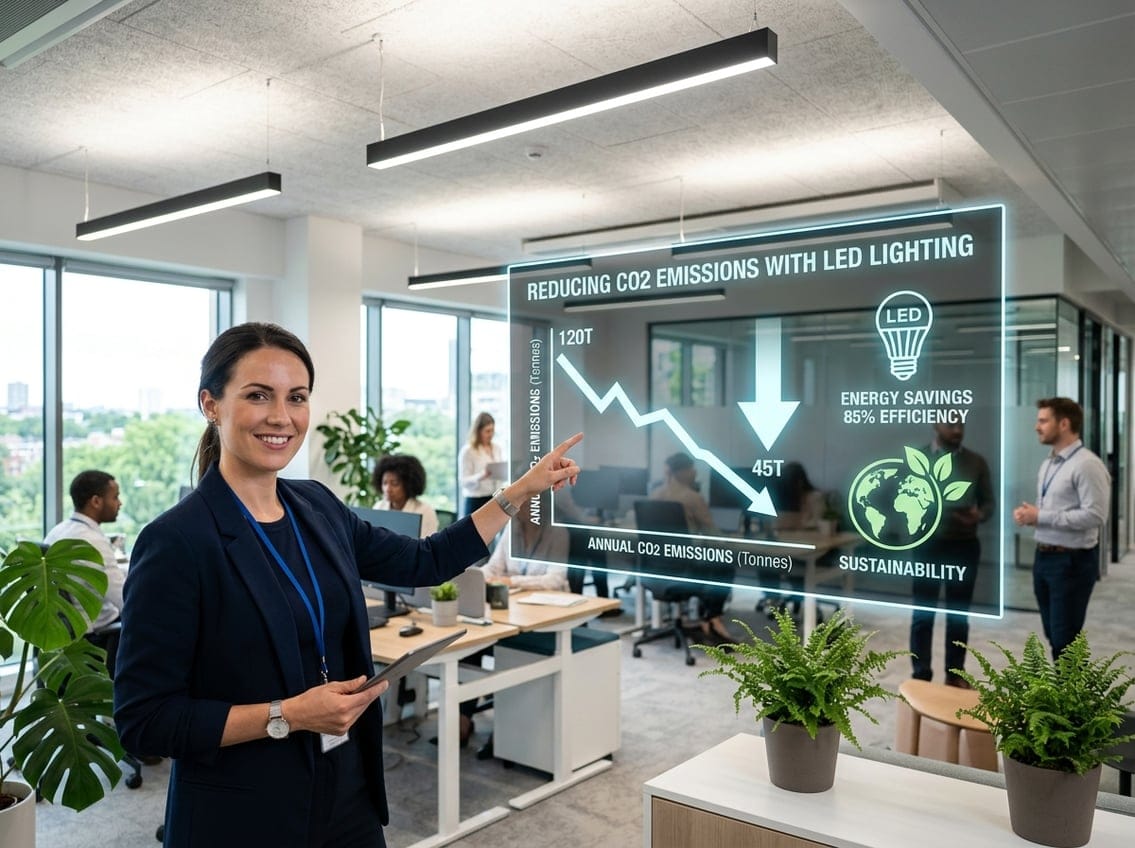 Sådan sænker du CO2 med led armaturer